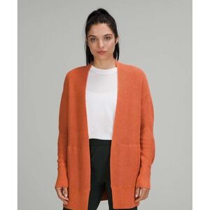 Lululemon Cashlu Sweater Wrap Womens XS Cahsmere Cardigan Athleisure Chunky Knit